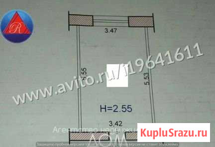 Комната 19.5 м² в 1-ком. кв., 5/5 эт. на продажу в Волжском Волгоградской области Волжский - изображение 2