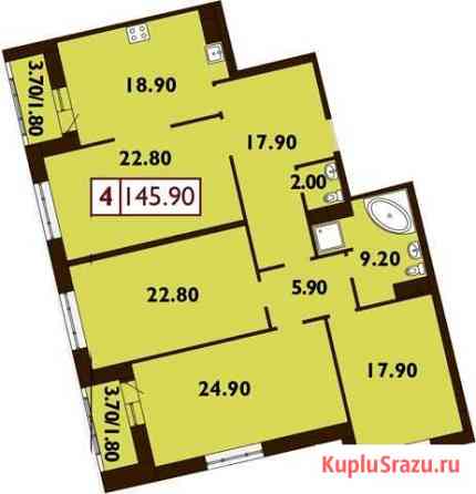 4-комнатная квартира, 147.1 м², 11/14 эт. на продажу в Санкт-Петербурге Санкт-Петербург