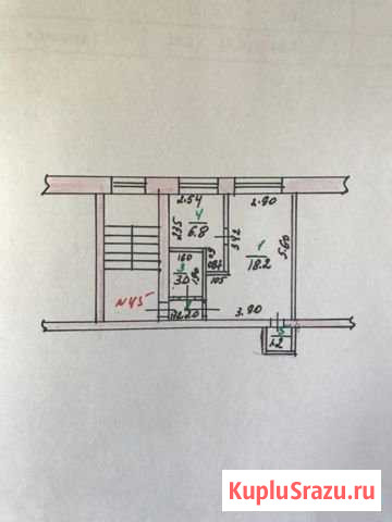 1-комнатная квартира, 32 м², 4/4 эт. на продажу во Мценске Мценск - изображение 1