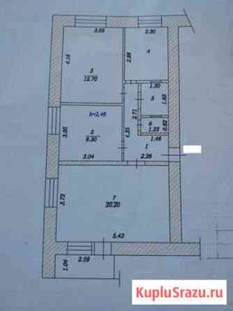 3-комнатная квартира, 60.6 м², 6/9 эт. на продажу в Чебоксарах Чебоксары