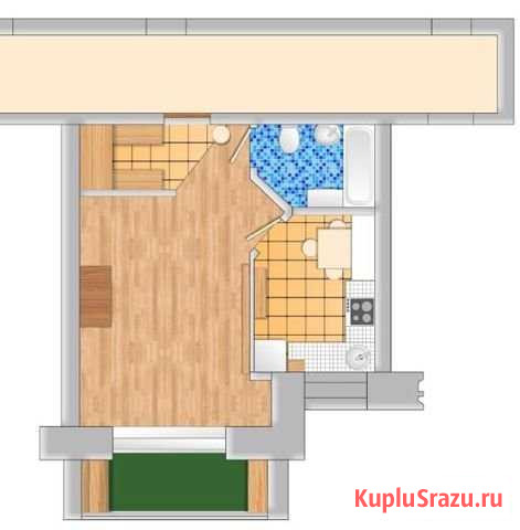 1-комнатная квартира, 34.5 м², 6/6 эт. на продажу в Березовском Свердловской области Березовский - изображение 1
