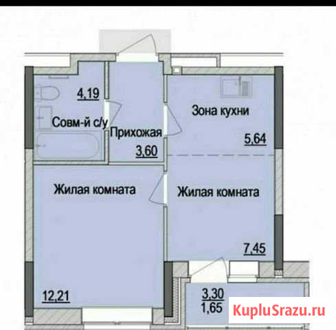 1-комнатная квартира, 36 м², 3/17 эт. на продажу в Ижевске Ижевск - изображение 1