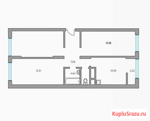 3-комнатная квартира, 69.9 м², 2/14 эт. на продажу в Балашихе Балашиха - изображение 3