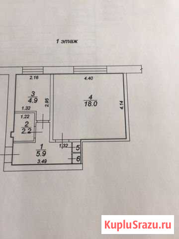 1-комнатная квартира, 32 м², 1/5 эт. на продажу в Твери Тверь - изображение 1