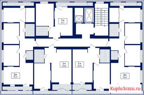 1-комнатная квартира, 45.6 м², 7/16 эт. на продажу в Московском Тюменской области Московский