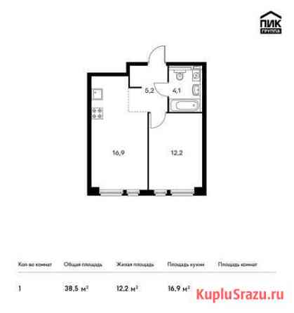 1-комнатная квартира, 38.5 м², 27/33 эт. на продажу в Красногорске Московской области Красногорск