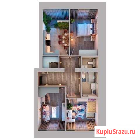 3-комнатная квартира, 74.1 м², 3/10 эт. на продажу в Казани Казань - изображение 1