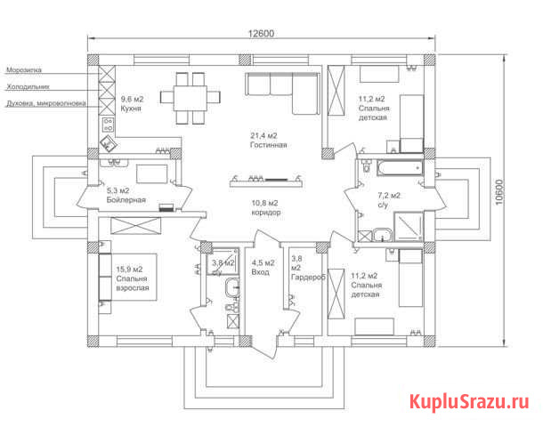 Дом 106 м² на участке 12.5 сот. на продажу в Иркутске Иркутск - изображение 3