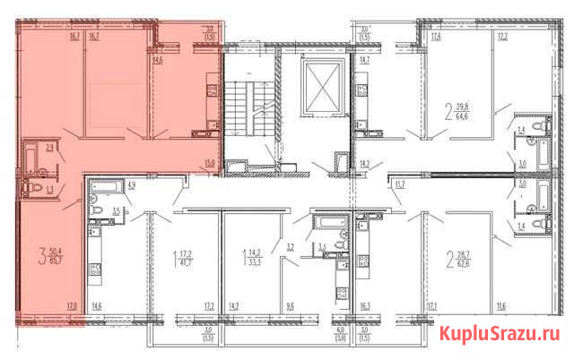 3-комнатная квартира, 85.7 м², 3/10 эт. на продажу в Пензе Пенза - изображение 1