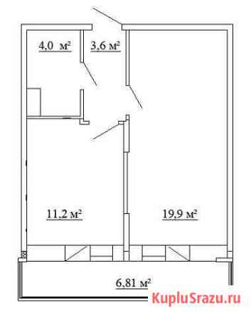 1-комнатная квартира, 42 м², 9/15 эт. на продажу в Никольском Ленинградской области Никольское