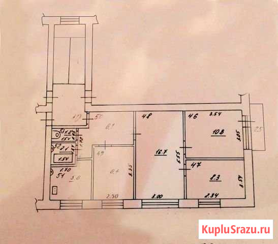 4-комнатная квартира, 61 м², 3/5 эт. на продажу в Самаре Самара - изображение 1