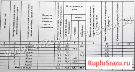 3-комнатная квартира, 80 м², 1/3 эт. на продажу в Маркове Маркова - изображение 3