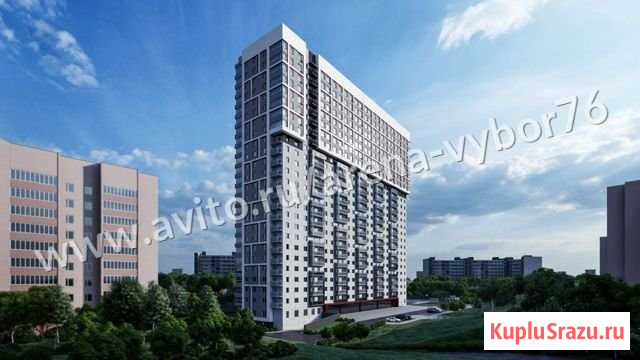 2-комнатная квартира, 55.5 м², 12/25 эт. на продажу в Ярославле Ярославль - изображение 1