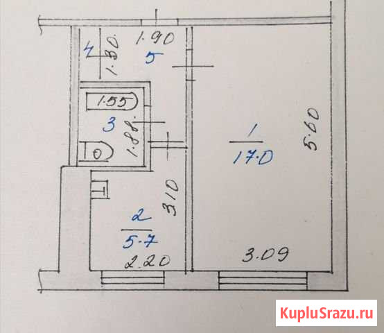 1-комнатная квартира, 30 м², 4/9 эт. на продажу в Барнауле Барнаул - изображение 3