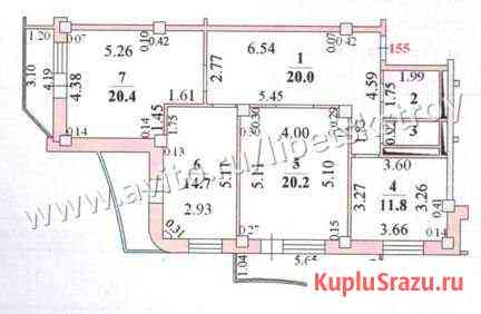 3-комнатная квартира, 93 м², 5/14 эт. на продажу в Липецке Липецк