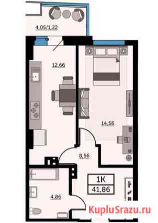 1-комнатная квартира, 41.6 м², 15/25 эт. на продажу в Ростове-на-Дону Ростов-на-Дону