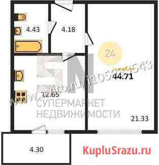 1-комнатная квартира, 44.7 м², 4/14 эт. на продажу во Владимире Владимир