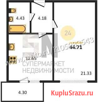 1-комнатная квартира, 44.7 м², 4/14 эт. на продажу во Владимире Владимир - изображение 1