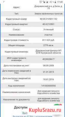 Участок ИЖС 27 сот. на продажу в Полотняном Заводе Полотняный Завод