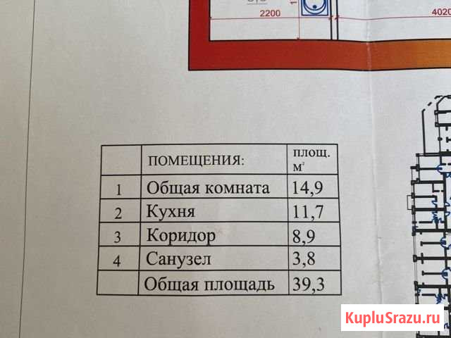 1-комнатная квартира, 39 м², 6/6 эт. на продажу во Владикавказе Владикавказ - изображение 3