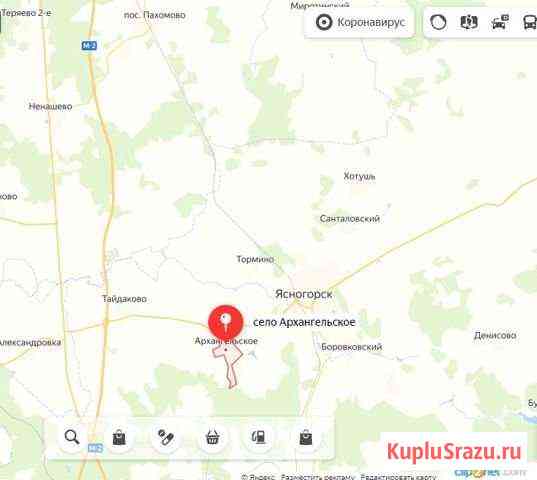 Участок СНТ, ДНП 2810 сот. на продажу в Ясногорске Тульской области Ясногорск