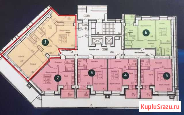 3-комнатная квартира, 95.2 м², 16/16 эт. на продажу в Барнауле Барнаул - изображение 2