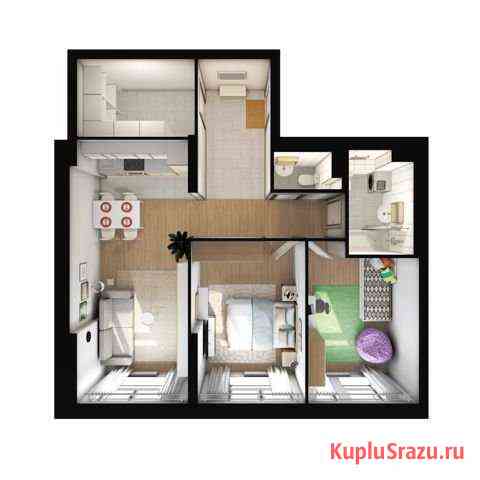 2-комнатная квартира, 67.8 м², 19/33 эт. на продажу в Котельниках Котельники