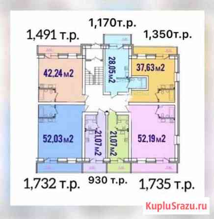 2-комнатная квартира, 37 м², 3/3 эт. на продажу в Маркове Маркова