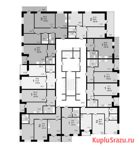 2-комнатная квартира, 56.3 м², 11/17 эт. на продажу в Воронеже Воронеж - изображение 3