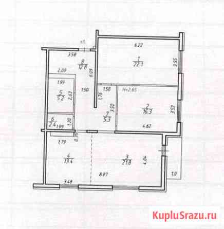 3-комнатная квартира, 101 м², 4/10 эт. на продажу в Петрозаводске Петрозаводск