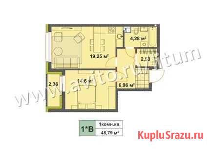 1-комнатная квартира, 48.8 м², 14/17 эт. на продажу в Ижевске Ижевск - изображение 3