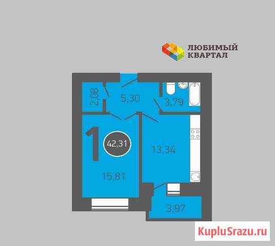 1-комнатная квартира, 42.3 м², 3/17 эт. на продажу в Оренбурге Оренбург