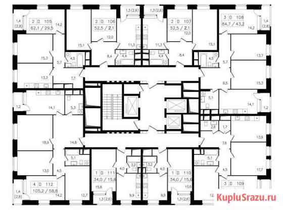 4-комнатная квартира, 105.2 м², 15/23 эт. на продажу в Москве Москва