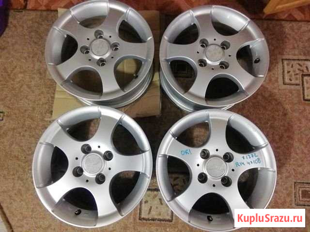 Литье* R14 4x108 5.5J ET34 4 шт Белогорск - изображение 1