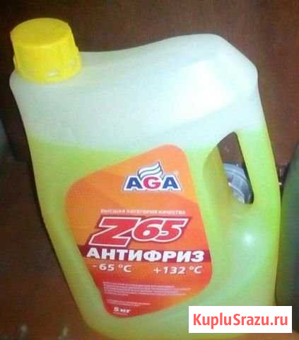 Антифриз AGA-Z65 жёлтый 5 л Шуя - изображение 1