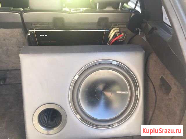 Сабвуфер Hertz комплект с усилителем и конденсатор Афонино - изображение 1