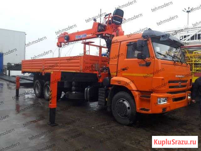 Камаз 65115 с кму Kanglim-1256GII манипулятор Азов - изображение 1