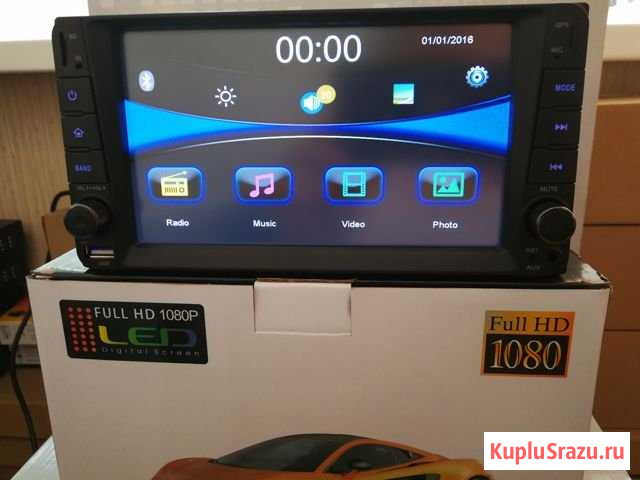 Магнитола 200х100 USB video, BT Белогорск - изображение 1
