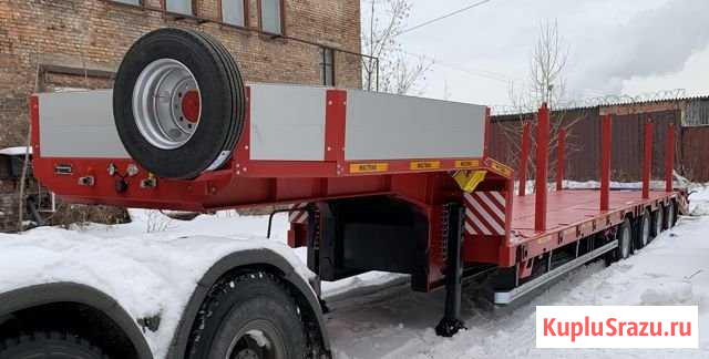 Полуприцеп тяжеловоз низкорамный трал 54т waltrak Москва - изображение 1