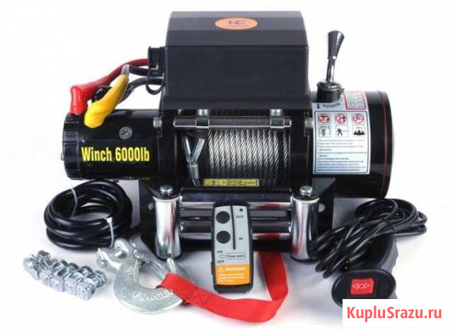 Лебедка электрическая автомобильная новая 12/24 Орск - изображение 1