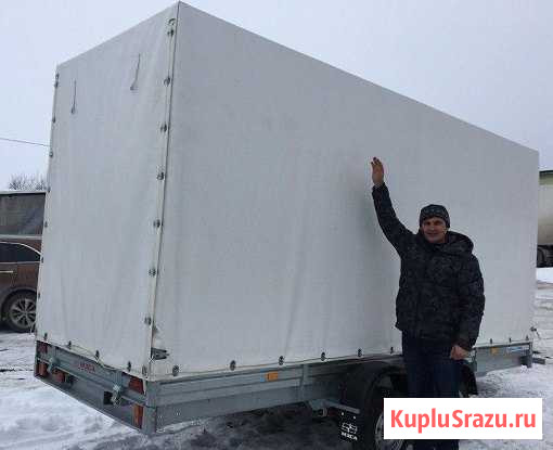 Прицеп двухосный. г/п 1100кг. Категория В.С тентом Казань - изображение 1