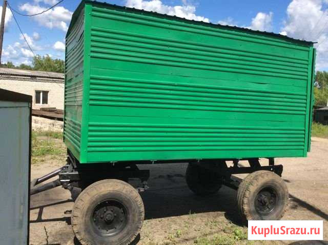 Продам прицеп тракторный с металлическим фургоном Прогресс - изображение 1