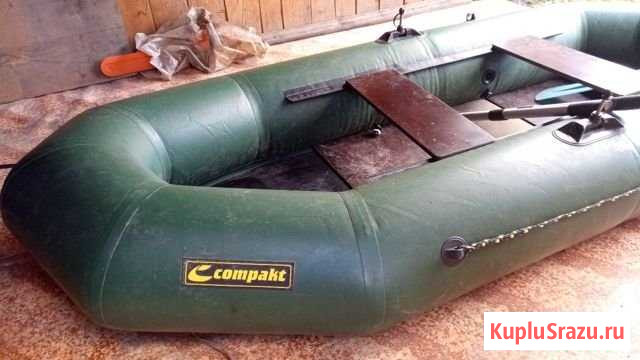 Лодка гребная пвх Лидер Компакт 265 зеленый Тяжинский - изображение 1