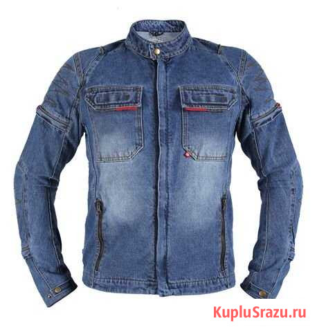 Джинсовая мотокуртка vegas (цвет: синий) Севастополь - изображение 1