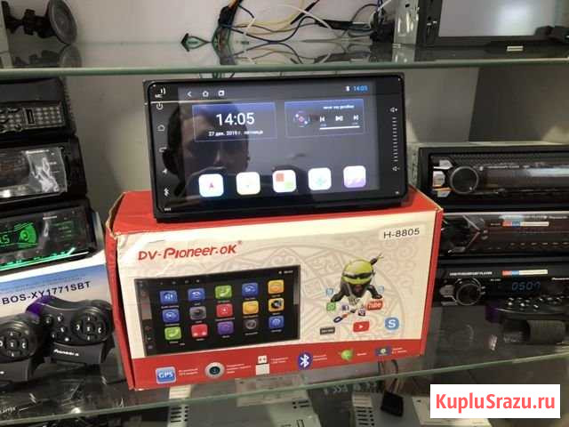 Магнитола 2DIN 200х100 для Toyota с Bluetooth Бийск - изображение 1