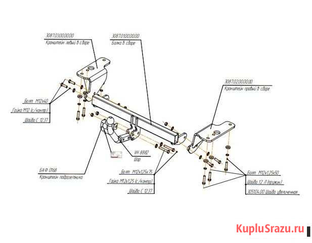 3087- А тсу на Toyota Corolla 2007-,2013-2019 Киров - изображение 1