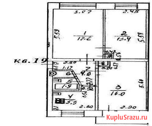 3-комнатная квартира, 60.7 м², 2/5 эт. на продажу в Кирове Киров - изображение 1