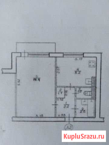 1-комнатная квартира, 34 м², 1/5 эт. на продажу в Армянске Армянск - изображение 1