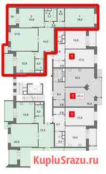 3-комнатная квартира, 96.2 м², 3/9 эт. на продажу в Новоивановском Новоивановское