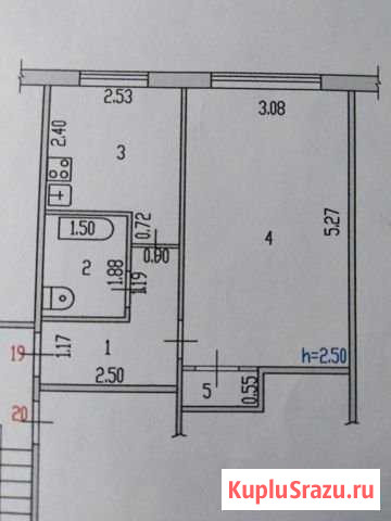 1-комнатная квартира, 30.7 м², 5/5 эт. на продажу в Рубцовске Рубцовск - изображение 1